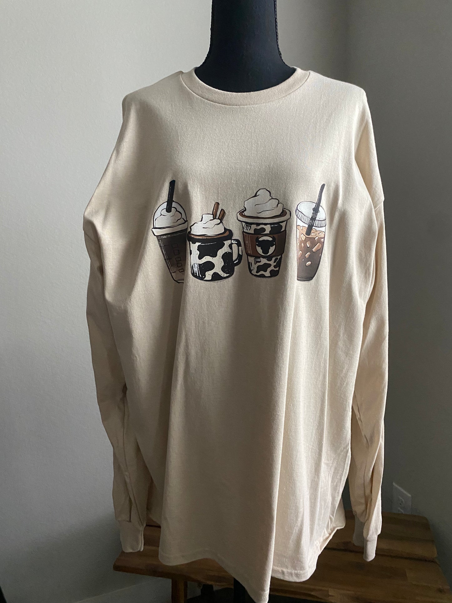 La Vaquita Cafecito Long Sleeve Tshirt