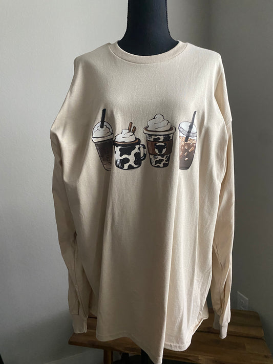La Vaquita Cafecito Long Sleeve Tshirt